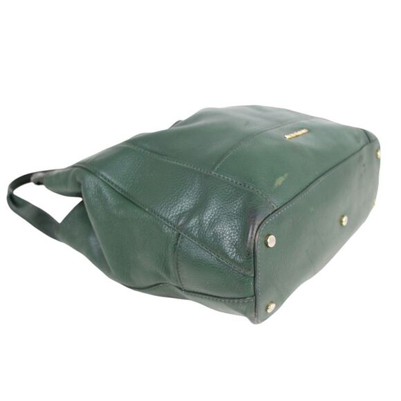 Michael Kors GREEN GENUINE LEATHER THREE COMPARTMENTS SHOULDER BAG TOTE HANDBAG - Picture 6 of 15